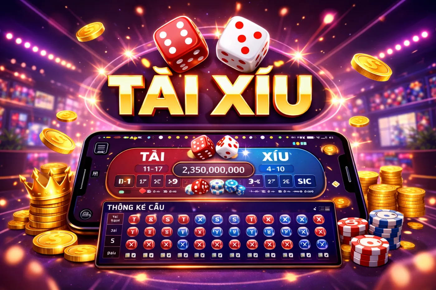 Thống kê cầu tại app tài xỉu uy tín thời đại mới